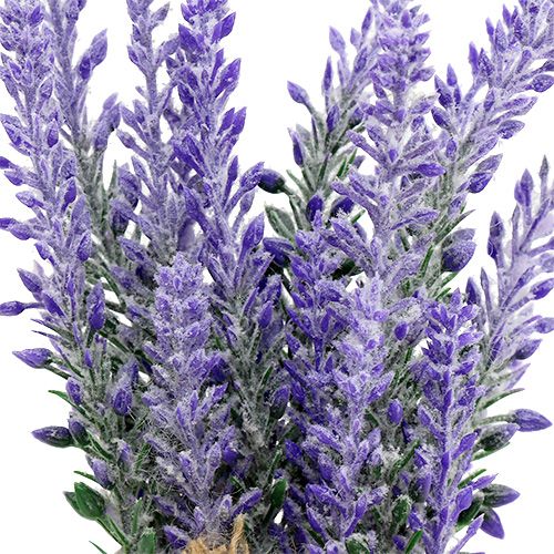 Floristik24 Levendula tasak szívvel 18cm