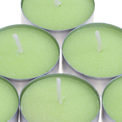 tételeket Illatos gyertyák alma, tealámpa illat, szoba illatgyertya Ø3,5cm H1,5cm 18 db