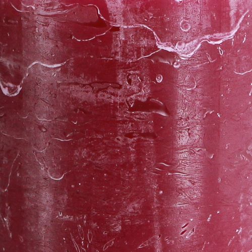 tételeket Egyszínű oszlopgyertyák Berry Purple 70x120mm 4 db-os csomag - Tökéletes asztaldíszekhez és ünnepségekre