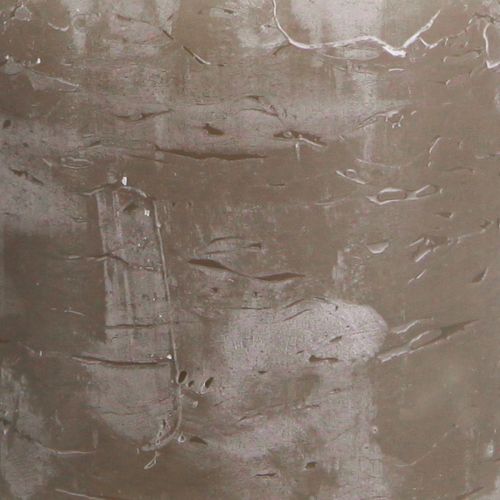 tételeket Rusztikus, egyszínű barna oszlopgyertyák, 70x80 mm, 4 darabos készlet; kiváló minőségű díszgyertyák a meghitt hangulatért