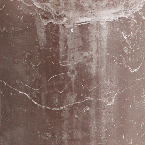 tételeket Egyszínű barna oszlopgyertyák, 85x120 mm, 2 db-os szett, hosszú égésű, dekoratív