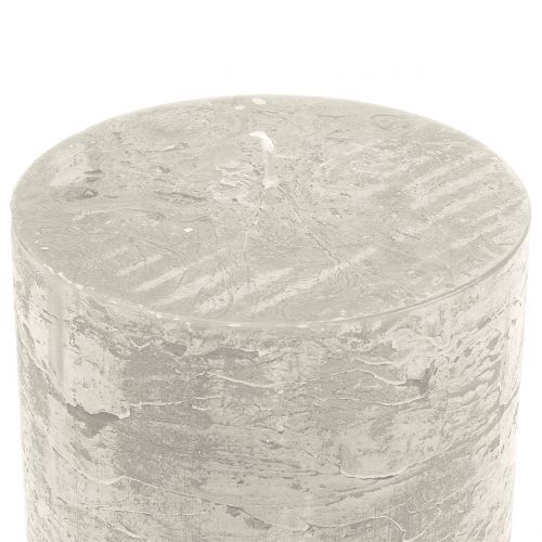 tételeket Egyszínű gyertyák szürke 60x100mm 4 db