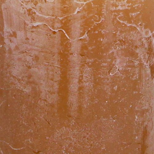 tételeket Egyszínű oszlopgyertyák, karamell, 50x100 mm, 4 db-os készlet, hosszú égésű