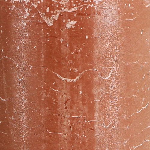 tételeket Egyszínű karamell színű oszlopgyertyák, 85x200 mm, 2 darabos szett, rusztikus és romantikus dekorációhoz és világításhoz