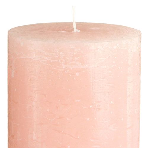 tételeket Rózsaszín oszlopgyertyák 85×150 mm, egyszínű, 2 darabos szett, ideális dekorációhoz és romantikához