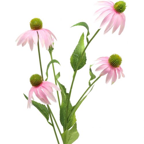 Floristik24 Echinacea virág mesterséges világos rózsaszín 90cm
