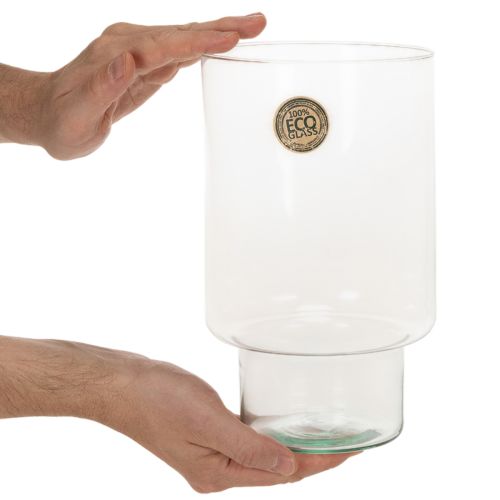 Üveg hengeres edény Eco Glass 25cm | Floristik24.hu