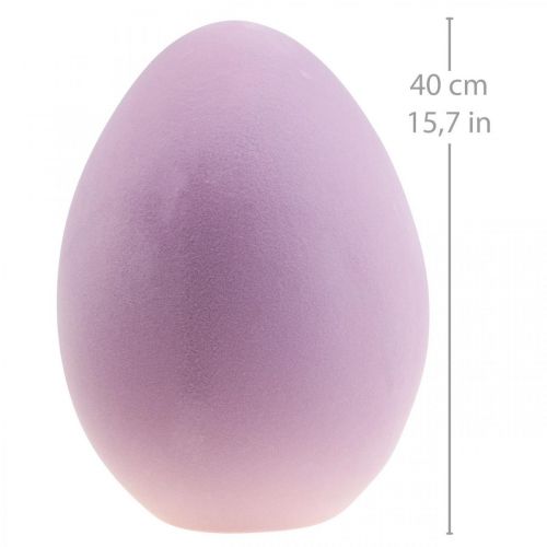 tételeket Húsvéti tojás műanyag nagy dekortojás lila bolyhos 40cm