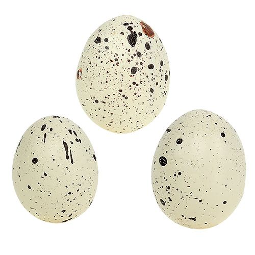 Floristik24 Tojás 6cm krém hungarocellből 12db