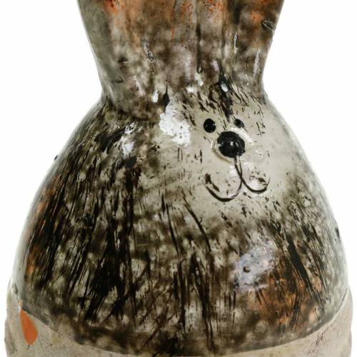 Floristik24 Tojás nyuszi Húsvéti dekoráció terrakotta H11,5cm