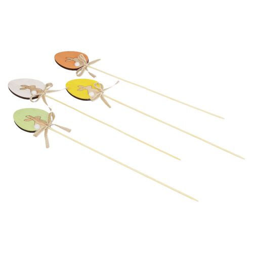 tételeket Virágdugó Húsvéti dekoráció fa tojás nyuszival színes 5×7cm 12 db