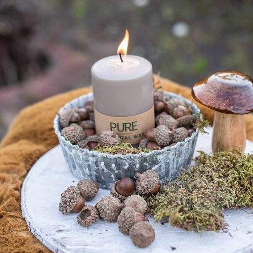 tételeket Makk dekorációhoz, őszi dekoráció, természetes őszi gyümölcsök Ø1,5 – 2,5cm H1,5 – 3cm 300g