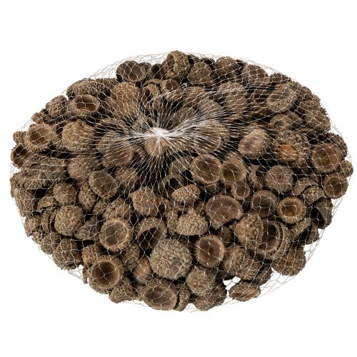 Természetes makk sapkák, dísztálak őszi és adventi időszakra, 2 cm, 300 g | Floristik24.hu