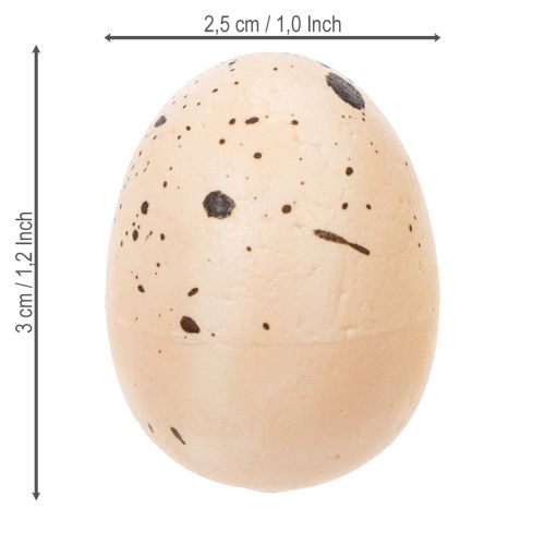 tételeket Díszes húsvéti tojások pettyes felülettel tavaszi virágdíszítéshez, 3 cm, 24 darab