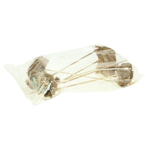 Floristik24 Deco dugós madárfészek, húsvéti dekoráció, fészek tojással 23cm 6db