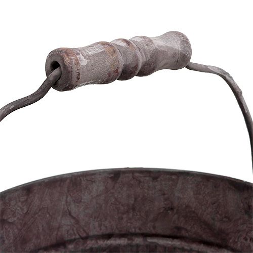 Floristik24 Cink vödör Ø15cm H12cm mosott lila