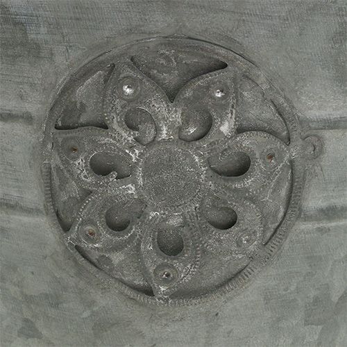 Floristik24 Vödör virággal Ø16cm H15cm horgany