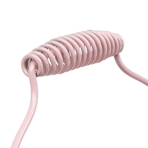 Floristik24 Vödör barázdált mintával pasztell rózsaszín Ø14,5cm H14,5cm