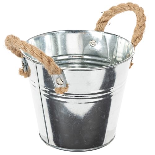 Vödör kötélfogantyúval Ø14cm M12cm | Floristik24.hu