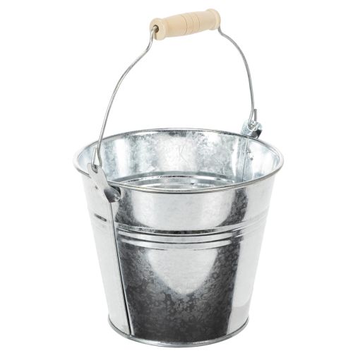 Vödör Ø14cm M12cm 6 db. Cink, fényes | Floristik24.hu