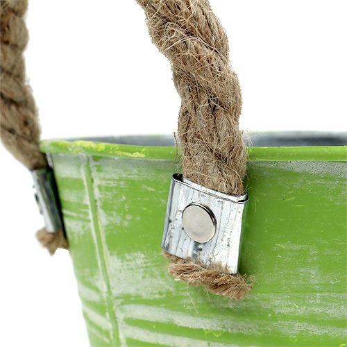 Floristik24 Vödör rugózöld Ø25cm H24cm 2db