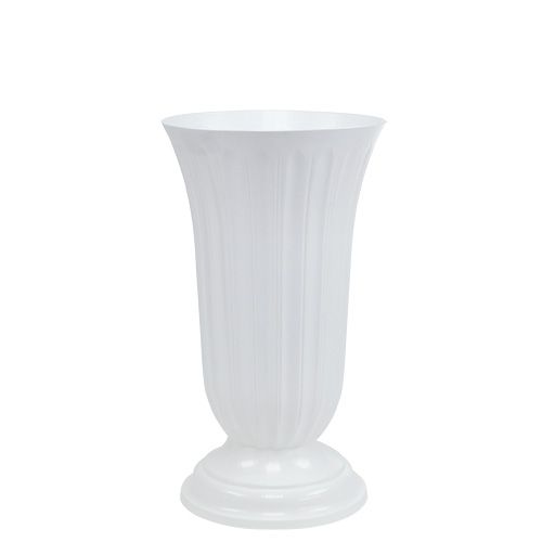 Floristik24 Lilia váza fehér Ø16cm 1db