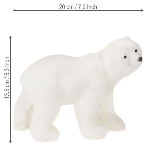 Jegesmedve díszfigurák álló és ülő fehér 16/20cm 3db | Floristik24.hu
