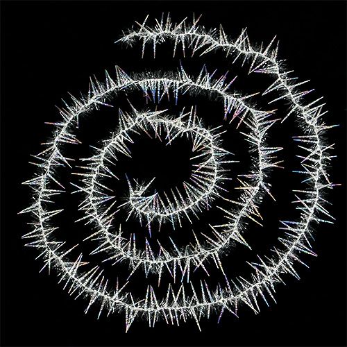 Floristik24 Jégcsap füzér 270cm tiszta / irizáló