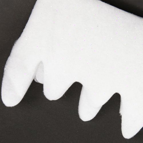 tételeket Jégcsap girland hópelyhes fátyol csillámos szegéllyel 13×180cm 3db