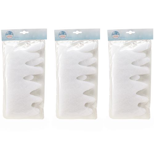 tételeket Jégcsap girland hópelyhes fátyol csillámos szegéllyel 13×180cm 3db