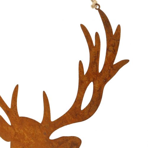 Floristik24 Akasztható jávorszarvas fejrács 23,5cm x 22cm