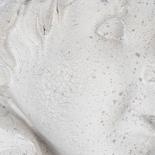 tételeket Dekoratív törpefej figura stílusos kerti és nappali kiegészítőkhöz, szürke, 30 cm