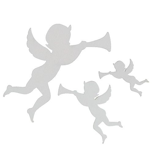 Floristik24 Angel mix fehér 3,5cm - 8,5cm 54db