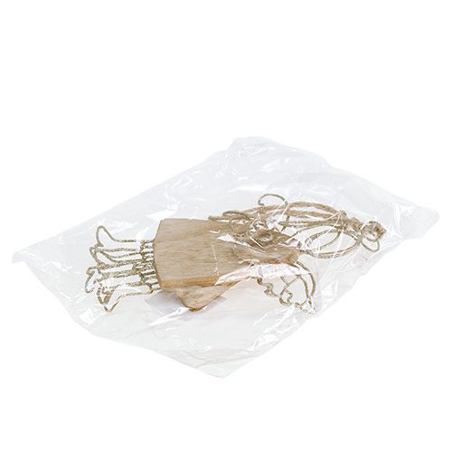 Floristik24 Akasztható angyal ezüst 16cm - 18cm 3db