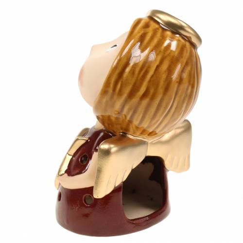 Floristik24 Lámpás angyal kerámia csillaggal H17cm