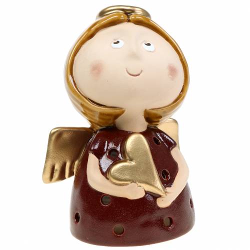 Floristik24 Lámpás angyalkerámia szívvel H17cm