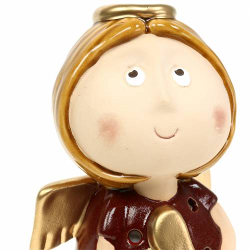 Floristik24 Lámpás angyalkerámia szívvel H17cm