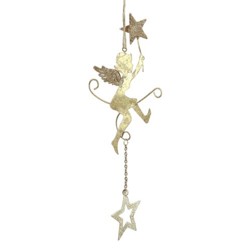 tételeket Angyal medál csillag karácsonyi dekoráció akasztható H28cm 3db