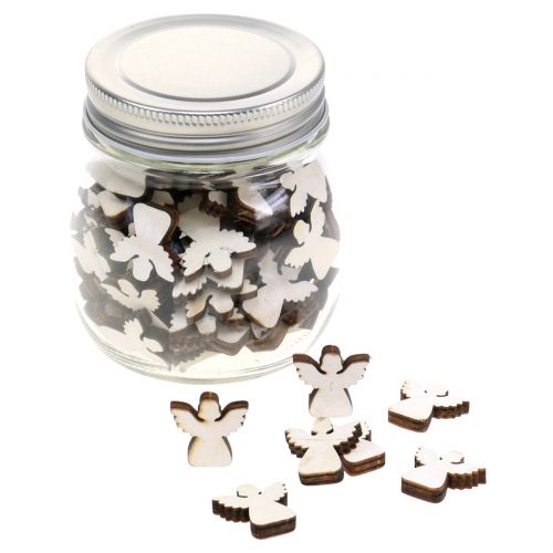 Floristik24 Angyal üveges természetbe szóráshoz 2cm 100p