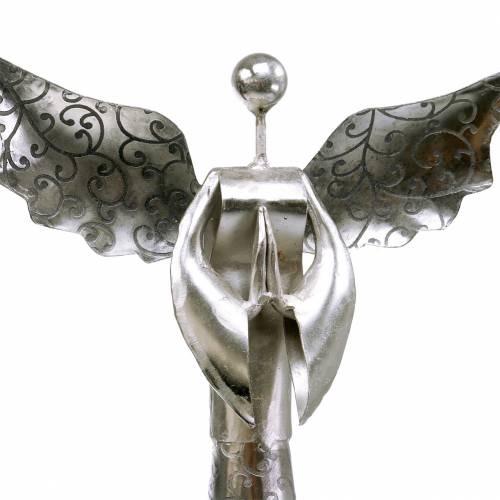 tételeket Dekoratív angyal fém a fa alapon H58cm