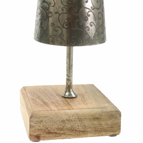 Floristik24 Dekoratív angyal fém a fa alapon H58cm