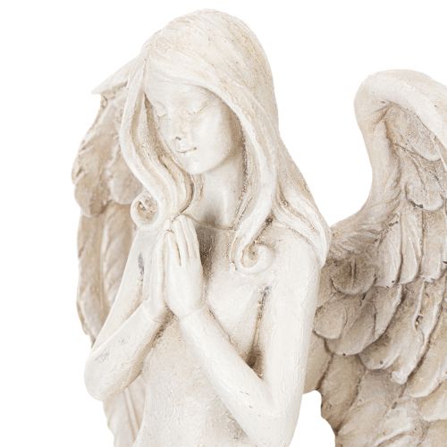 Álló és imádkozó angyalfigura, dekoráció, 36cm | Floristik24.hu
