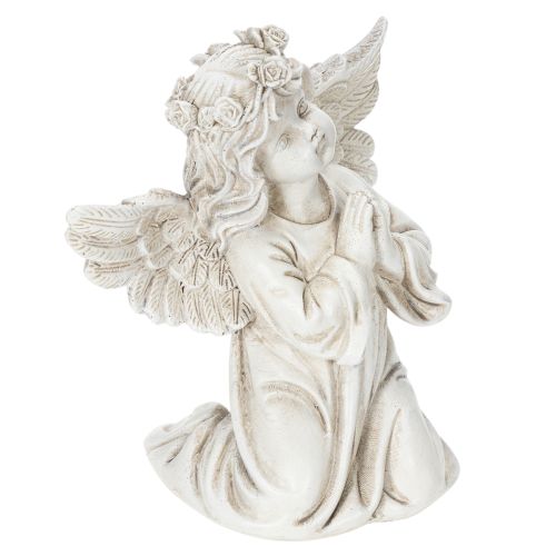 Angyalfigura imádkozó, sírdísz, ülő, 13cm, 2 darab vétel | Floristik24.hu