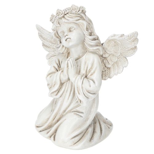 Angyalfigura imádkozó, sírdísz, ülő, 13cm, 2 darab | Floristik24.hu