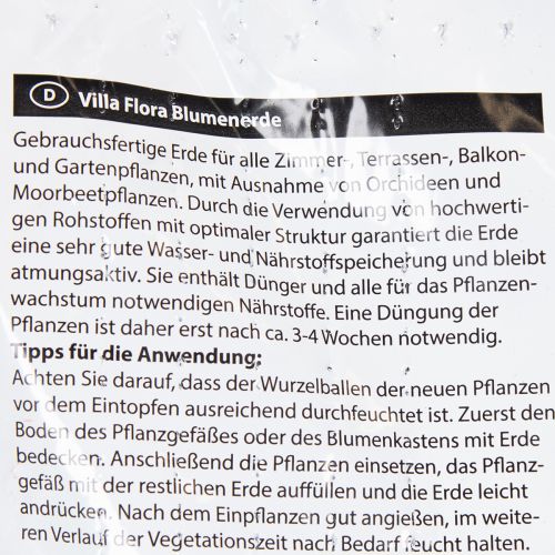 tételeket Villa Flora virágföld 18L