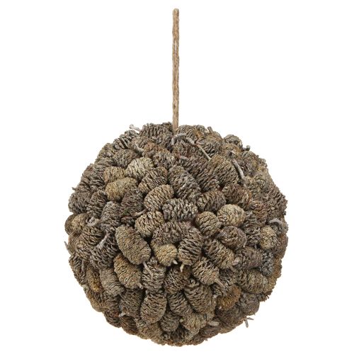 tételeket Égerfa toboz díszgömb akasztásra, fehérre meszelt, 20cm