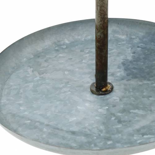 Floristik24 Etagere cink Shabby Chic Ø31cm H50cm