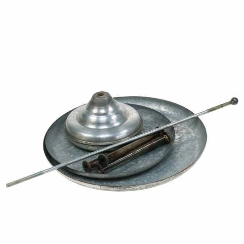 Floristik24 Etagere cink Shabby Chic Ø31cm H50cm