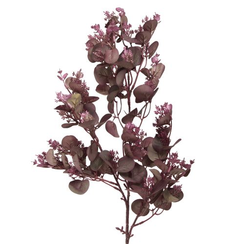 tételeket Dekoratív műág Eukaliptusz ág bordó 66cm 2db