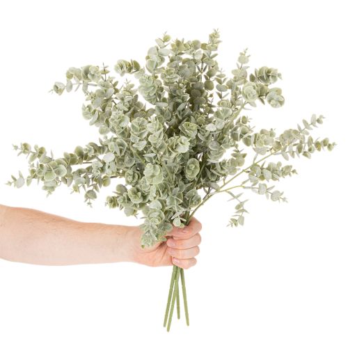 Mesterséges eukaliptusz ág, díszág vázákba és csokrokhoz, 49 cm, 4 darab | Floristik24.hu